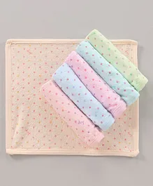 Simply Cotton Wash Cloths Pack of 6 (Colour May Vary)