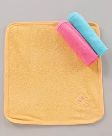 Simply Cotton Wash Cloths Pack of 3 (Colour May Vary)