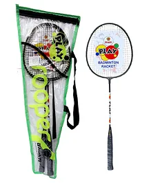 Mega Play Sooper Badminton Racket with Cover 2 Rackets