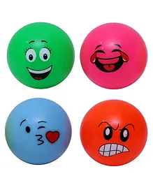 Mega Play Fun Soft Pvc Ball Pack of 4 - Multicolor