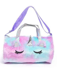 Tera13 Cute Unicorn Plush Duffel Bag for Girls Pack of 1 Item