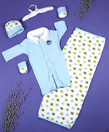 Baby Moo Ship Newborn Gift Set - Blue