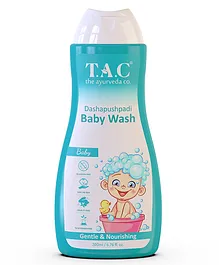 The Ayurveda Co. Dashapushpadi Ayurvedic Baby Body Wash for Fresh Hydrated Clean & Nourished Healthy Skin - 200 ml