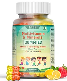 Inlife Multivitamin Lemon & Strawberry Flavour Gummies- 30 Gummies