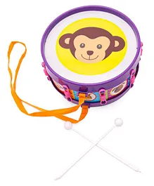 Petals Jumbo Musical Drum with Sticks(Color And Print May Vary)