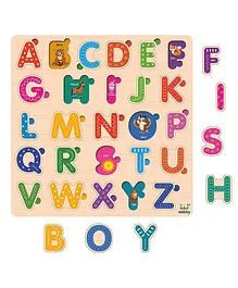Lattice Alphabets Montessori Educational Pre-School Puzzle Board Toy 