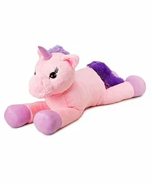 Lattice Big Size Funny Unicorn Stuffed Animal Plush Toy Pink - Length 100 cm