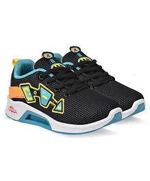 Campus Hm-606 Dots Detail Sports Shoes - Black Blue