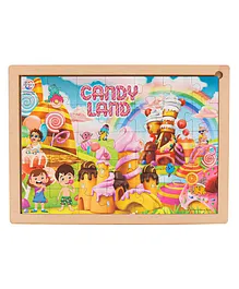 Ratnas Wooden Candy Land Floor Jigsaw Puzzle - 35 Pieces