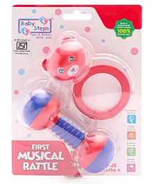 Baby Steps First Musical Rattle Pack of 2 (Color May Vary)