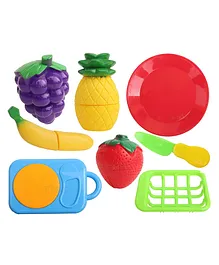 Toyshine Sliceable Fruit Cutting Toy Set - Multicolour