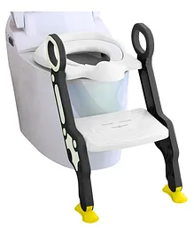 Sunbaby Foldable Step Stool Potty Trainer Seat - Black and White