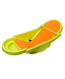 Sunbaby Pure Love Foldable Baby Bather - Green And Orange