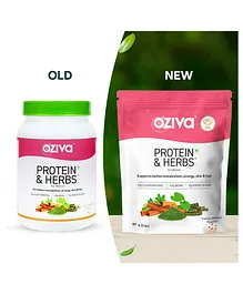 OZiva Natural Protein Powder With Ayurvedic Herbs - 1000 gm