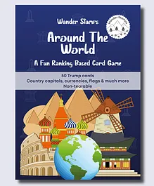 Wander Stamps Around The World Trump Card Multicolour - 50 Pieces 