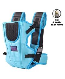 Magic Seat Baby Carrier Bag with Adjustable Buckle Strap - Sky Blue Black
