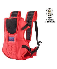Magic Seat Baby Carrier Bag with Adjustable Buckle Strap - Red Black