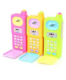 Smart Phone Cordless Mobile Phone Toys Best Mobile Phone for Kids Flip Mobile Phone Small Phone Toy Musical Toys for Kids Smart Light Birthday Gifts for Boys Girls Flip Phone (Colour May Vary)