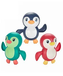 Negocio Wind Up Swimming Penguin Bath Toy Toddlers Swimming Floating Playing Toy in Bathroom Beach Pool Colourful Water Toys (Colour May Vary)