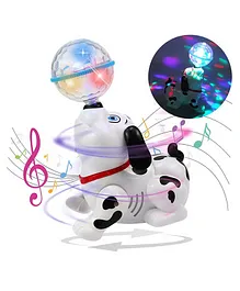 Negocio Dancing Dog With Music Flashing Lights Musical Toy - White