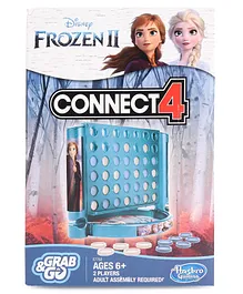 Hasbro Disney Frozen  Gaming Grab and Go Connect 4 Disney Frozen 2 Blue - 45 Pieces 