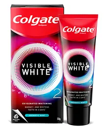 Colgate Visible White O2 Teeth Whitening Toothpaste Aromatic Mint - 50 gm 