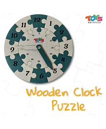 Toys Universe Wooden Toy Clock Puzzle Game for Kids