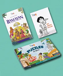 Yug Gift Combo 1 APJ Abdul Kalam & An Illustrated Ramayan with Puzzles of India Abdul Kalam & Ramayan - English 24 Pieces