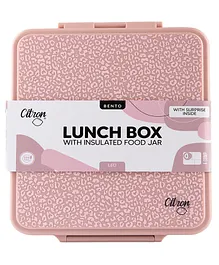 Citron Grand Lunchbox with 4 Compartments And 1 Food Jar - Leo