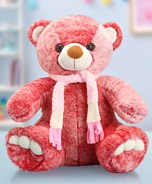 Babyhug Teddy Bear With Muffler Soft Toy Height 45 cm (Colour May Vary)
