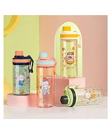 DHAWANI Animal Printed Stainless Steel Water Bottle Multicolour - 420 ml