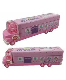 DHAWANI Magic Ice Cream Truck Pencil Box - Pink