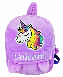 DHAWANI Unicorn Soft Toy Bag Purple - 10 Inches