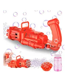 DHAWANI Gatling Machine Bubble Gun Toy -Red