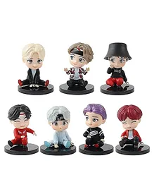 Augen BTS Action Figures Limited Edition Toy Figures Pack of 7 - Height 7 cm