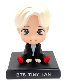 AUGEN Super Hero BTS-Jin Action Figure Limited Edition Plastic Bobblehead with Mobile Holder - Height 15 cm
