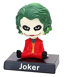 Augen Super Hero Joker Action Figure Limited Edition Bobblehead with Mobile Holder for Car Dashboard Office Desk & Study Table - Height 15 cm