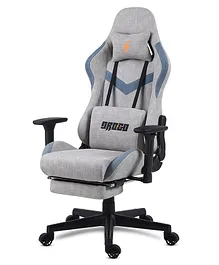 Baybee Drogo Multi Purpose Pro Gaming Chair With 7 Adjustable Seat Mesh Fabric & USB Massager Lumbar Pillow - Grey