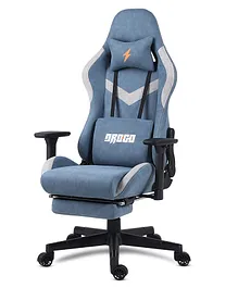 Baybee Drogo Multi Purpose Pro Gaming Chair With 7 Adjustable Seat Mesh Fabric & USB Massager Lumbar Pillow - Blue