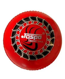 Jaspo Synthetic Hardshot Cricket Ball - Red