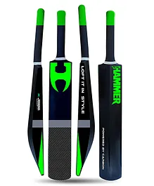 Jaspo Hammer Heavy Duty Premium Cricket Bat Full Size - Black Green