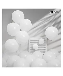 Balloon Junction Balloons Pack of 50 - White