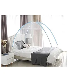 Evafly Mosquito Net for Single Bed Foldable Machhardani -  Blue