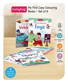 Babyhug My First Copy Colouring Books Pack of 6 - English