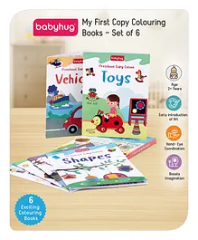 Babyhug My First Copy Colouring Books Pack of 6 - English