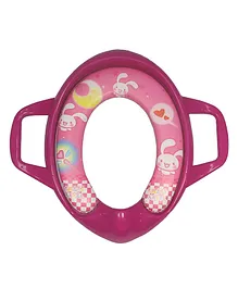 Safe-O-Kid Cushioned Potty Seat With Handle - Pink