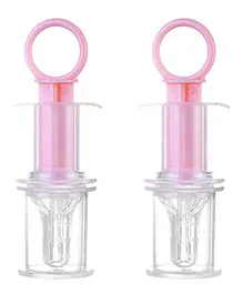 Safe-O-Kid Silicone Medicine Feeder with pacifier Cap - Pink