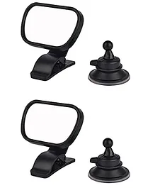 Safe O Kid Abs 360 Degree Rotational View Car Rear Mirrors Pack of 2 - Black