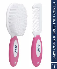 GUBB Baby Comb & Brush Set - Pink