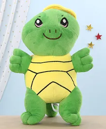 LuvU Titus Turtle Soft Toy With Shield Green - Height 30 cm